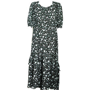 NWT Draper James Midi Dress SZ 8  Green Cottagecore Party Shabby Chic  DRW1027